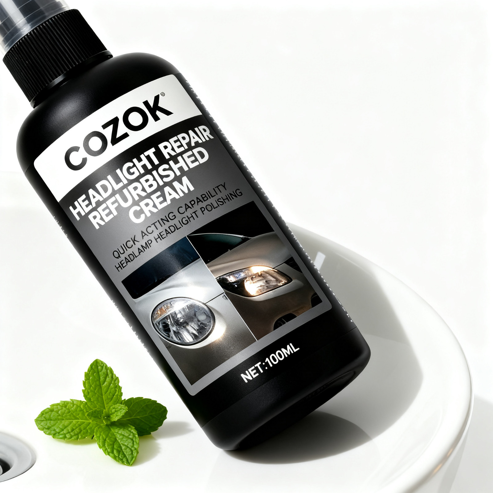 COZOK One-Step Headlight Restorer – No Sanding, Removes Yellowing, Restores Clar
