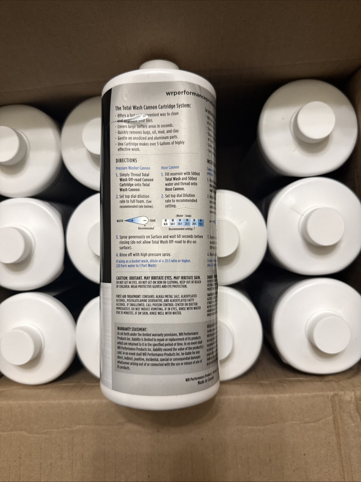 WR Performance Total Wash Off Road Foam Cannon Cartridge Single – UTV MX ATV SxS