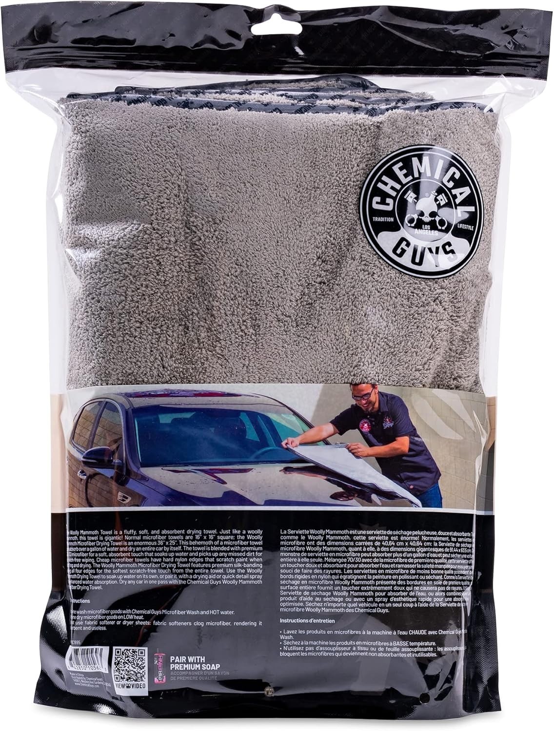 Chemical Guys Woolly Mammoth Microfiber Dryer Towel 36 x 25
