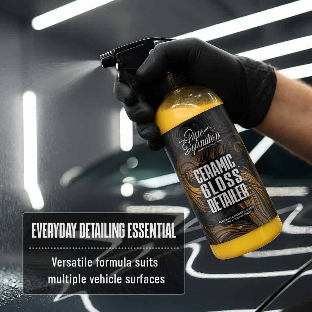 Ceramic Detailer Gloss Spray – SiO2 Wax Sealant For Paint, Glass & Trim Coating