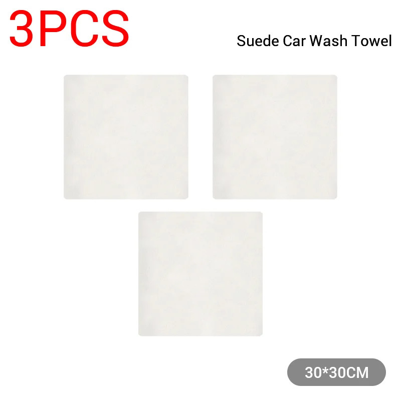 Natural Chamois Sheepskin Car Cleaning Drying Towel Quick Absorbent