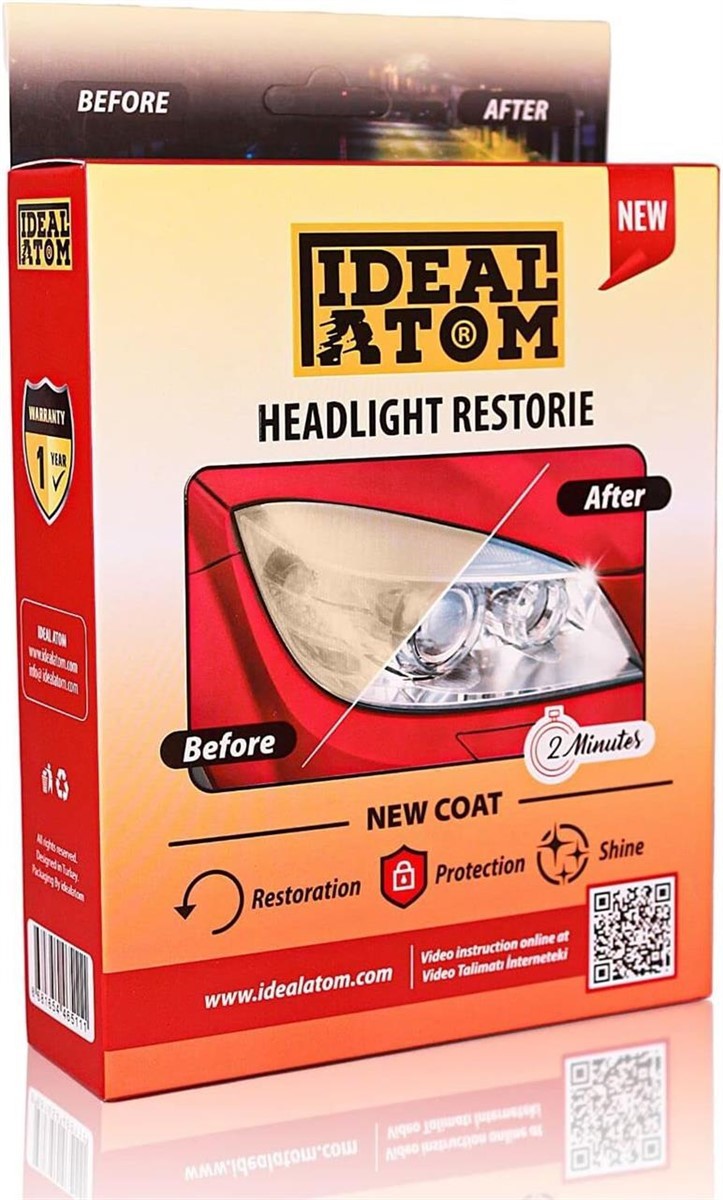 IDEAL ATOM Headlight Restore Kits, renew haedlight Lens, Clear the Fog