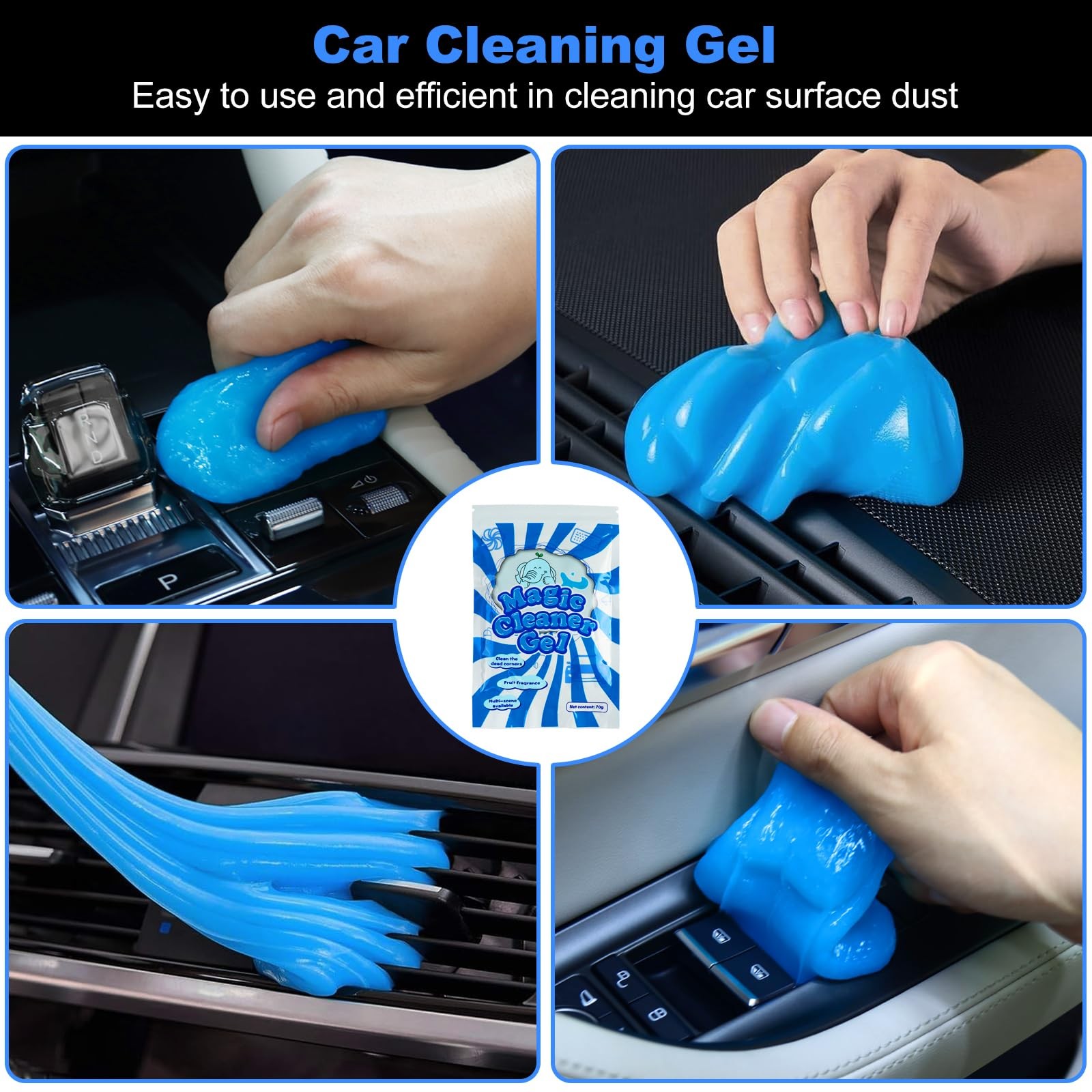 10PCS Car Detailing Cleaning Kit Interior Cleaner, Car Detailing Brushes, Car…