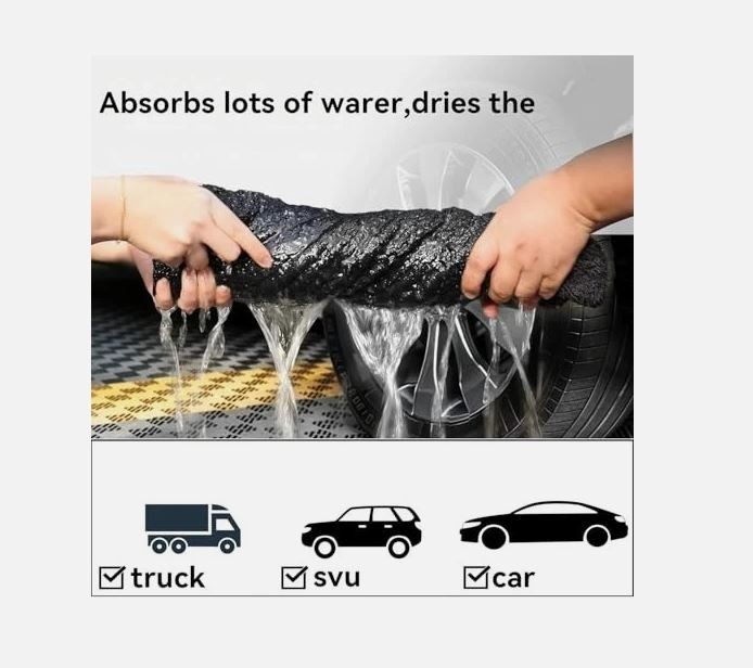 6Pack Car care Microfiber Detailing For Gazoo Racing Wash Mitt dry Towel Clean