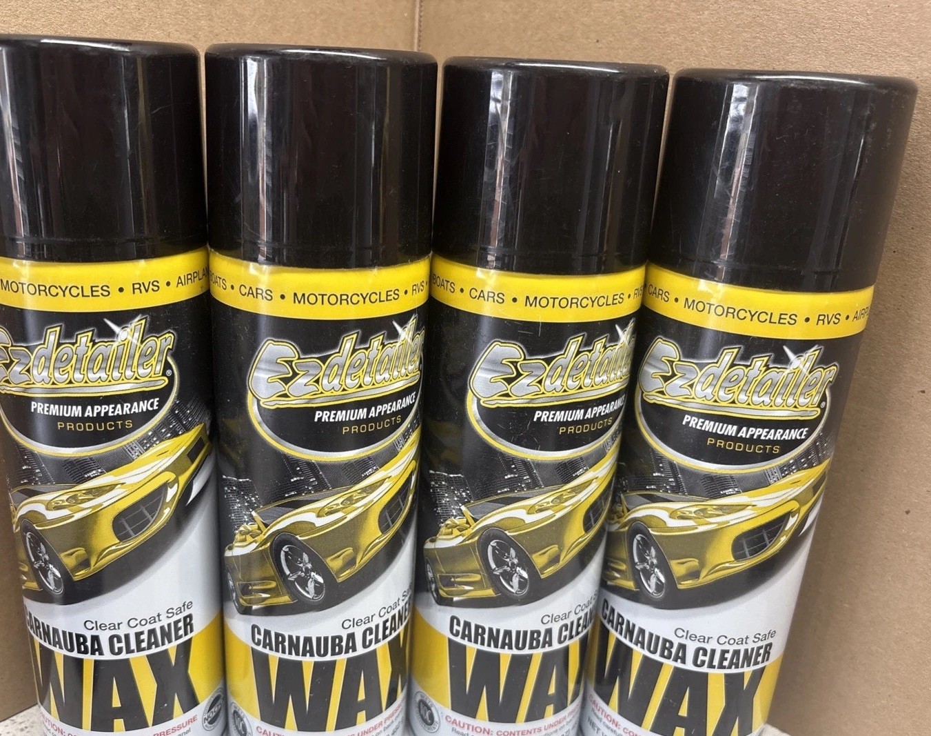 EZ Detailer Waterless Cleaning Wash & Wax with Carnauba, 4 Pack. FREE Shipping