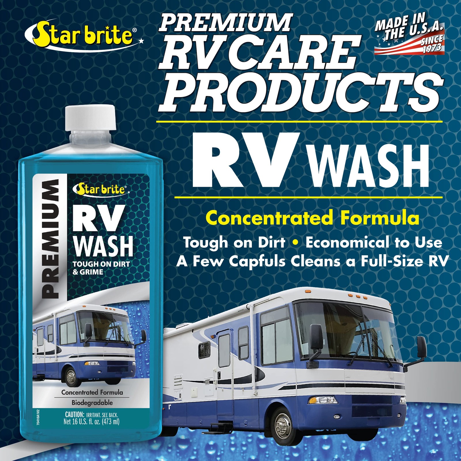 STAR BRITE Premium RV Wash – Ultimate RV Exterior Cleaner for Road Grime & More