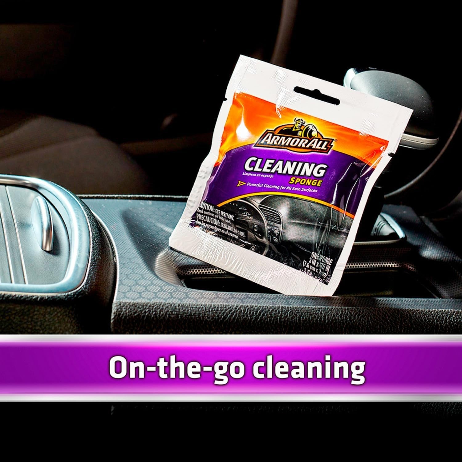 Lint-Free Yellow Car Cleaning Sponge for Pristine Detailing Effect – 1 Count