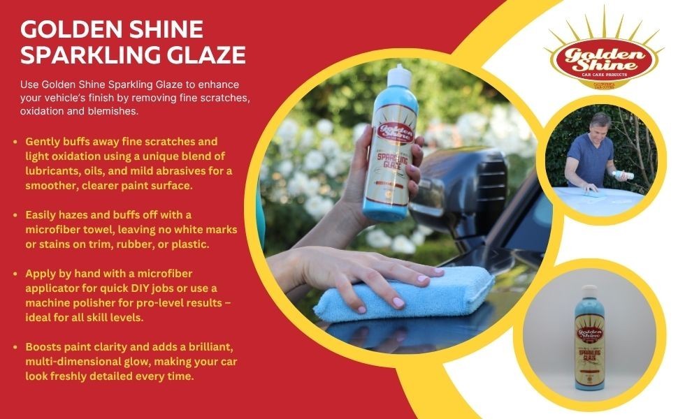 Golden Shine Car Care Sparkling Glaze Automotive Paint Polish 16oz 54016