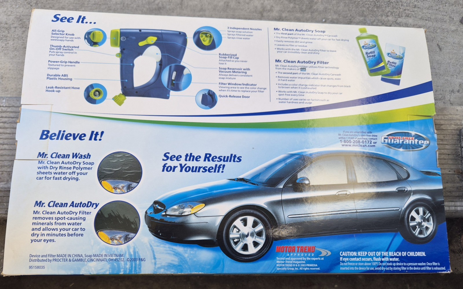 ***Mint*** Condition Brand New Never Opened Mr Clean Autodry Carwash Kit