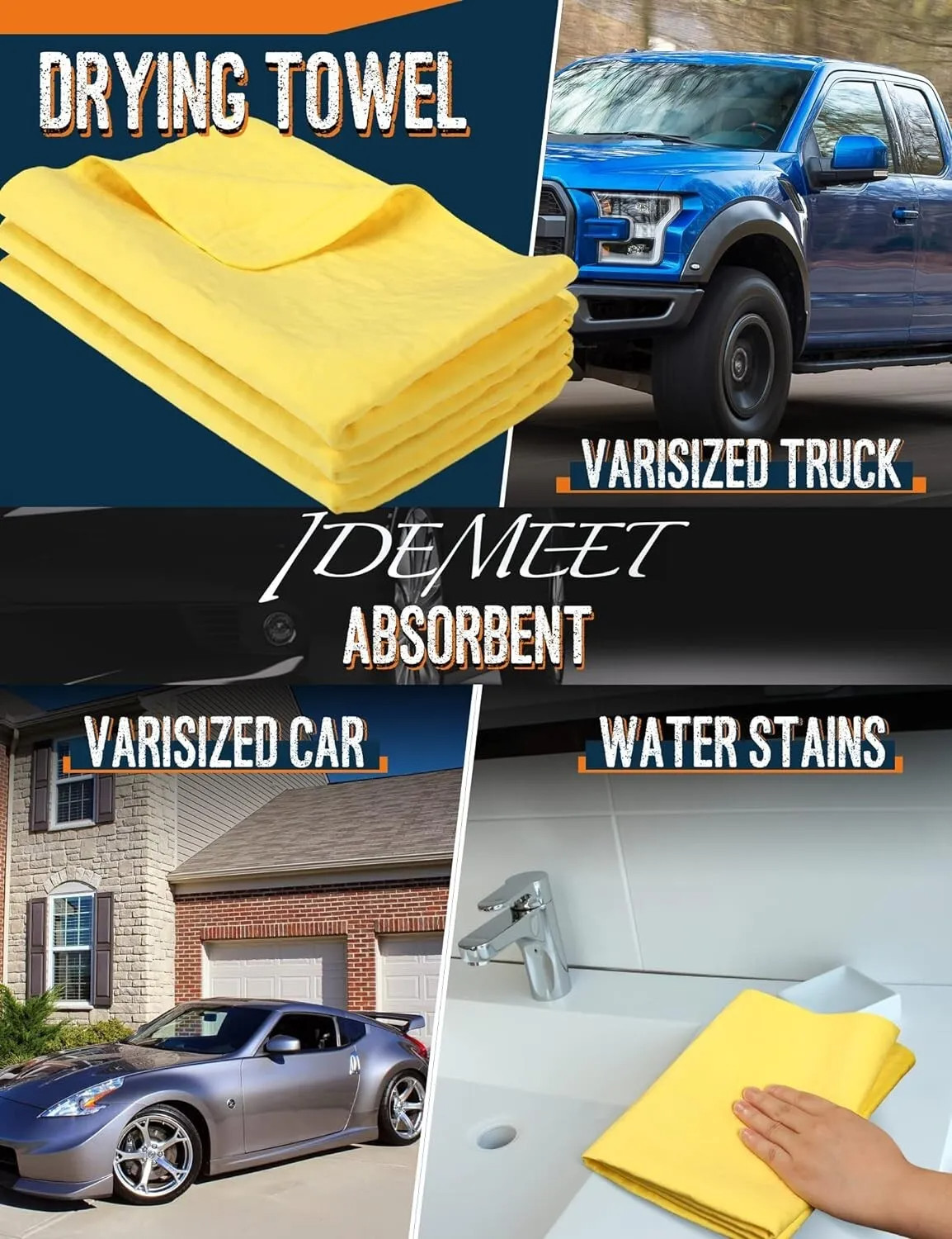 Drying Synthetic Chamois Towel Car Wash Cleaning Cloth Absorbent for Car
