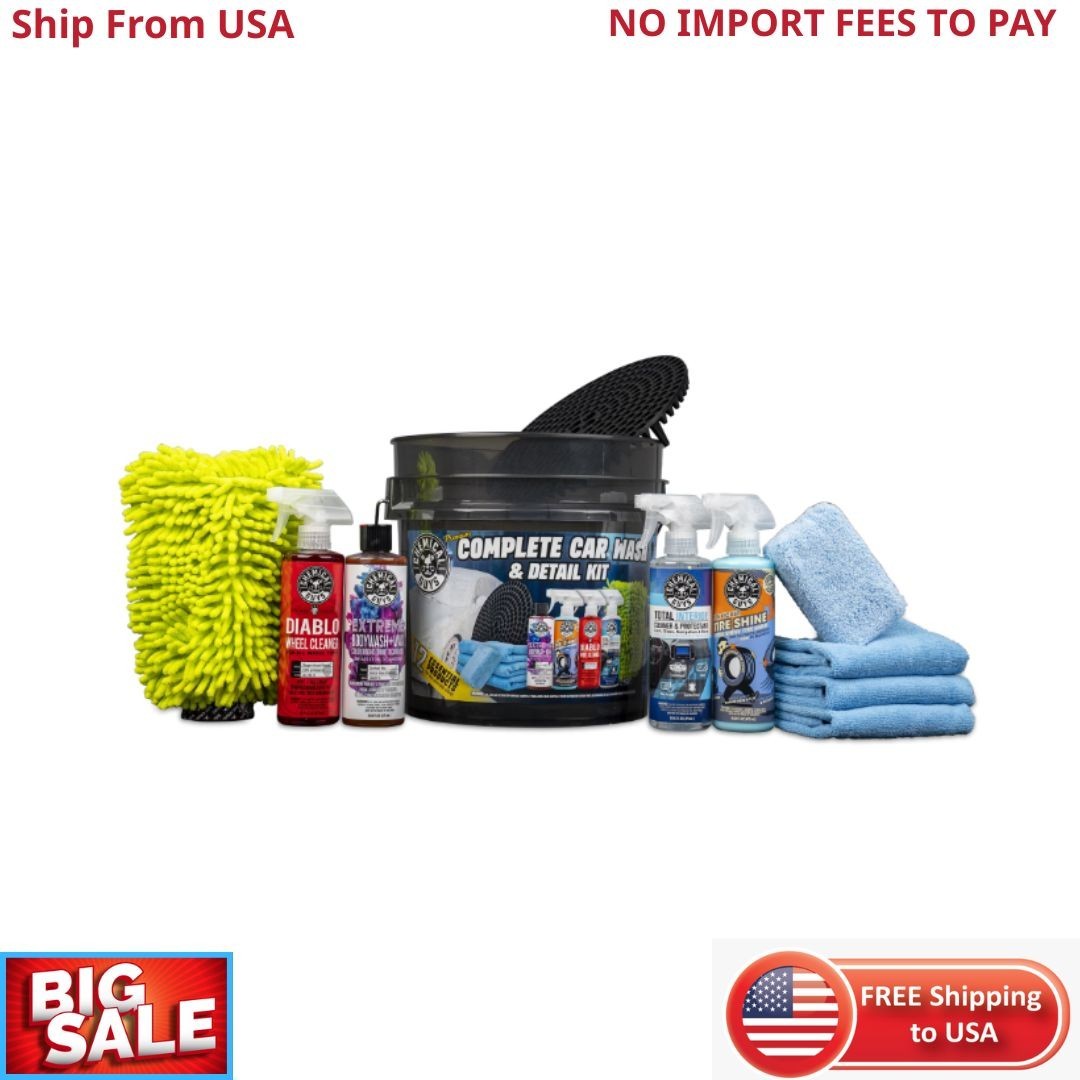 Chemical Guys 12 Piece Premium Complete Car Wash & Detail Kit New