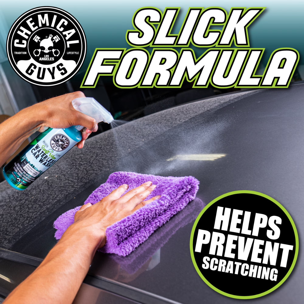 (2 Pack) Chemical Guys Swift Wipe Waterless Car Wash 16oz, Quick Detailer Spray