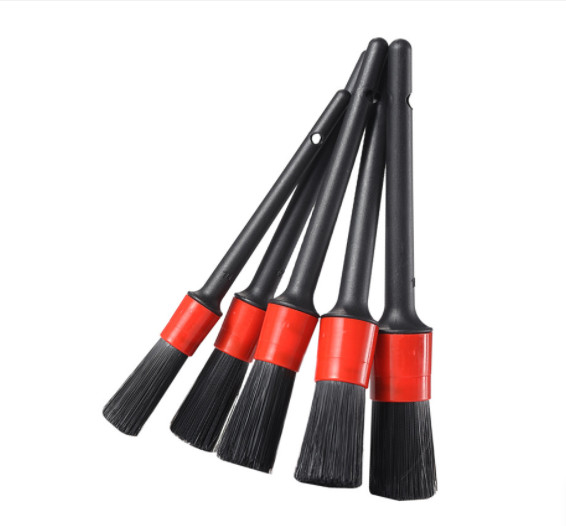 10×Car Detailing Brush Kit Boar Hair Vehicle Auto Interior For Wheel Clean Sets
