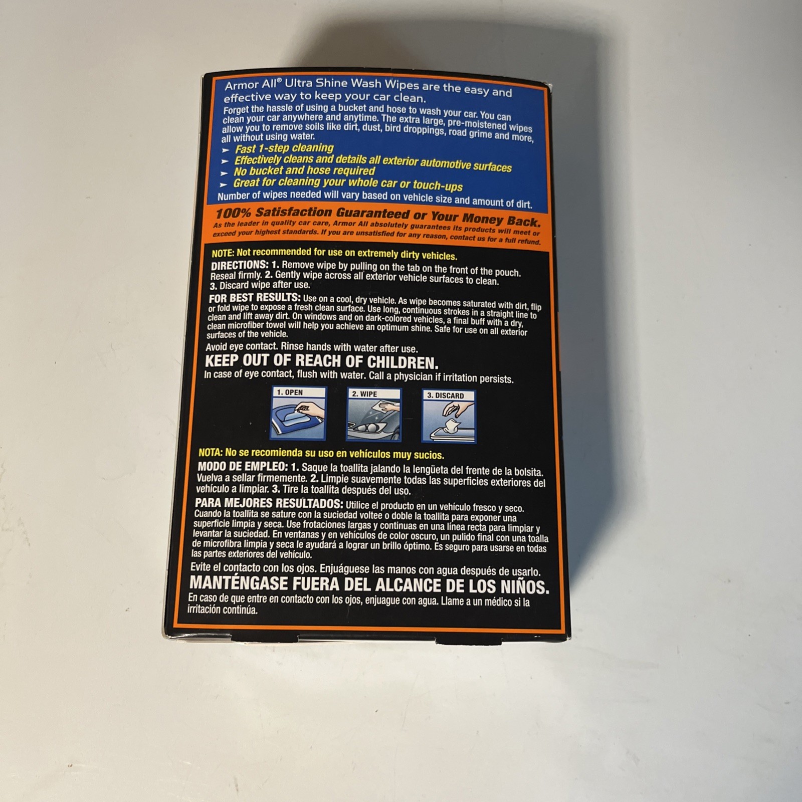Armor All 18240 Wash Wipes