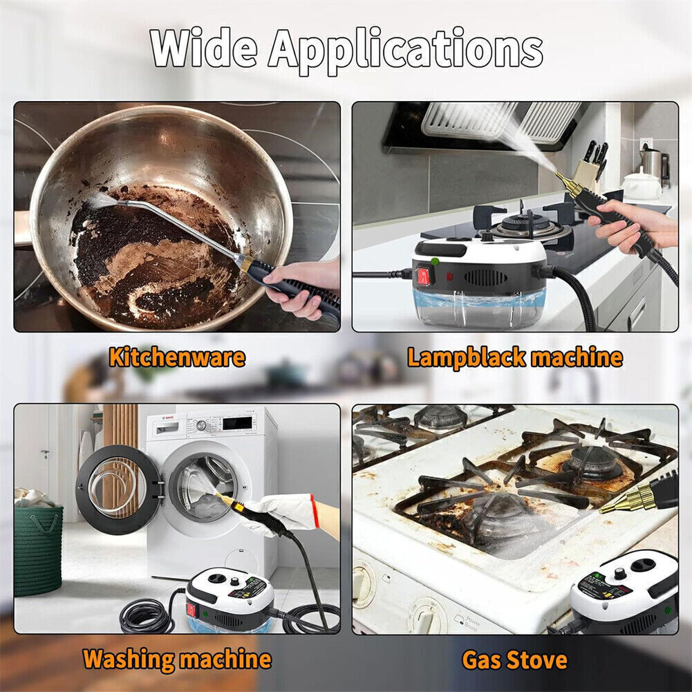 2500W Handheld Steam Cleaner Machine High Pressure Car Detailing Cleaning Tool