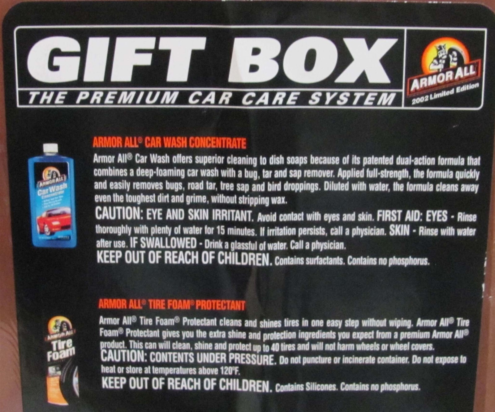 Armor All 2002 Limited Edition 6-Piece Gift Box-New & Sealed! (EXTREMELY Rare!!)