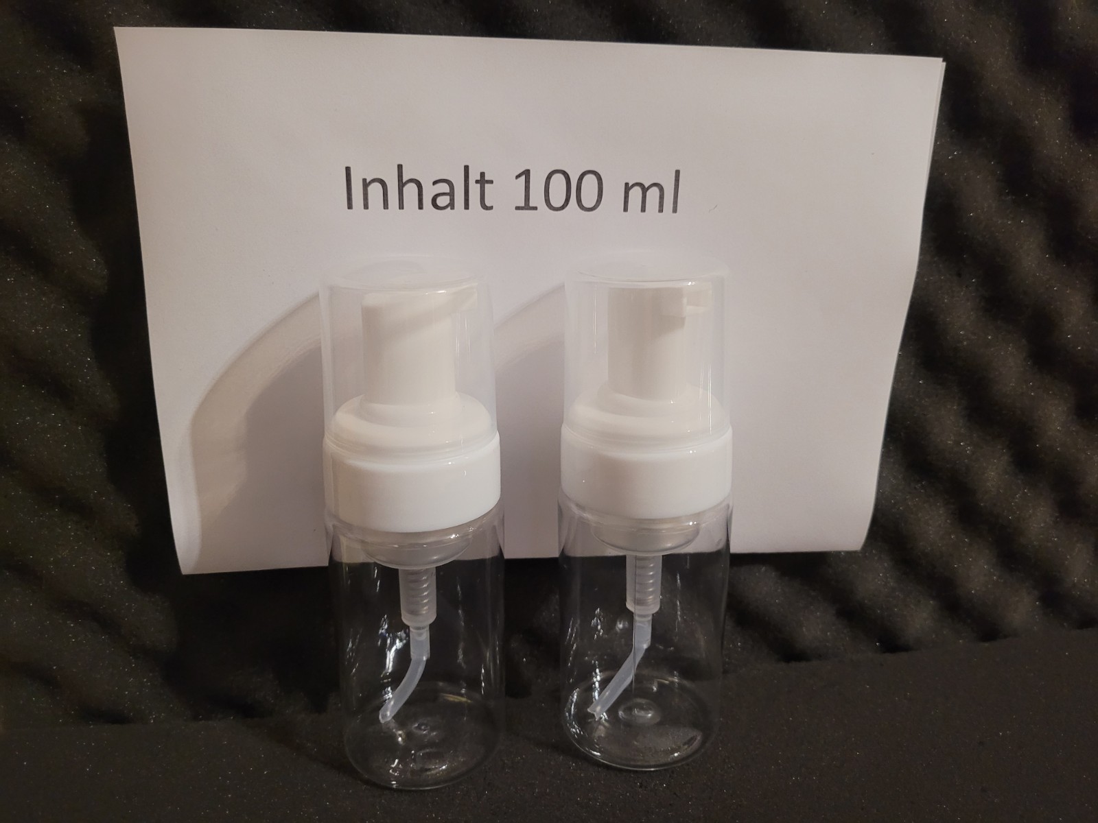 2x 100ml Foam Dispenser Bottle Foamer Dispenser Bottle Transparent New Product