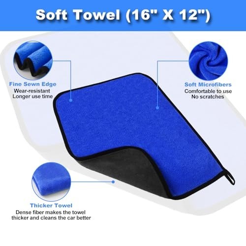 15Pcs Car Interior Detailing Kit, Windshield Cleaner Tool, Brushes & Gel, Auto C
