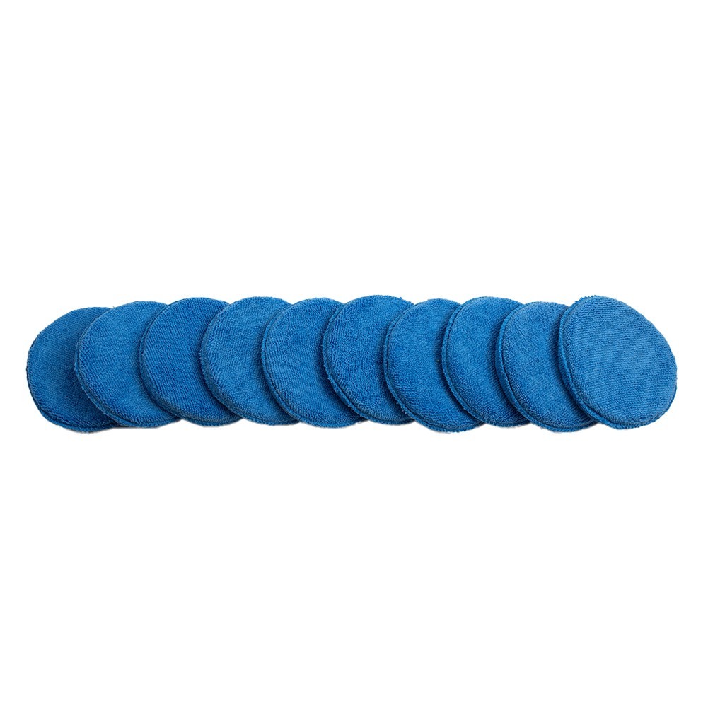 10 X 5 Car Microfiber Polishing Pads Wax Applicator Foam Sponge Cleaning Buffer