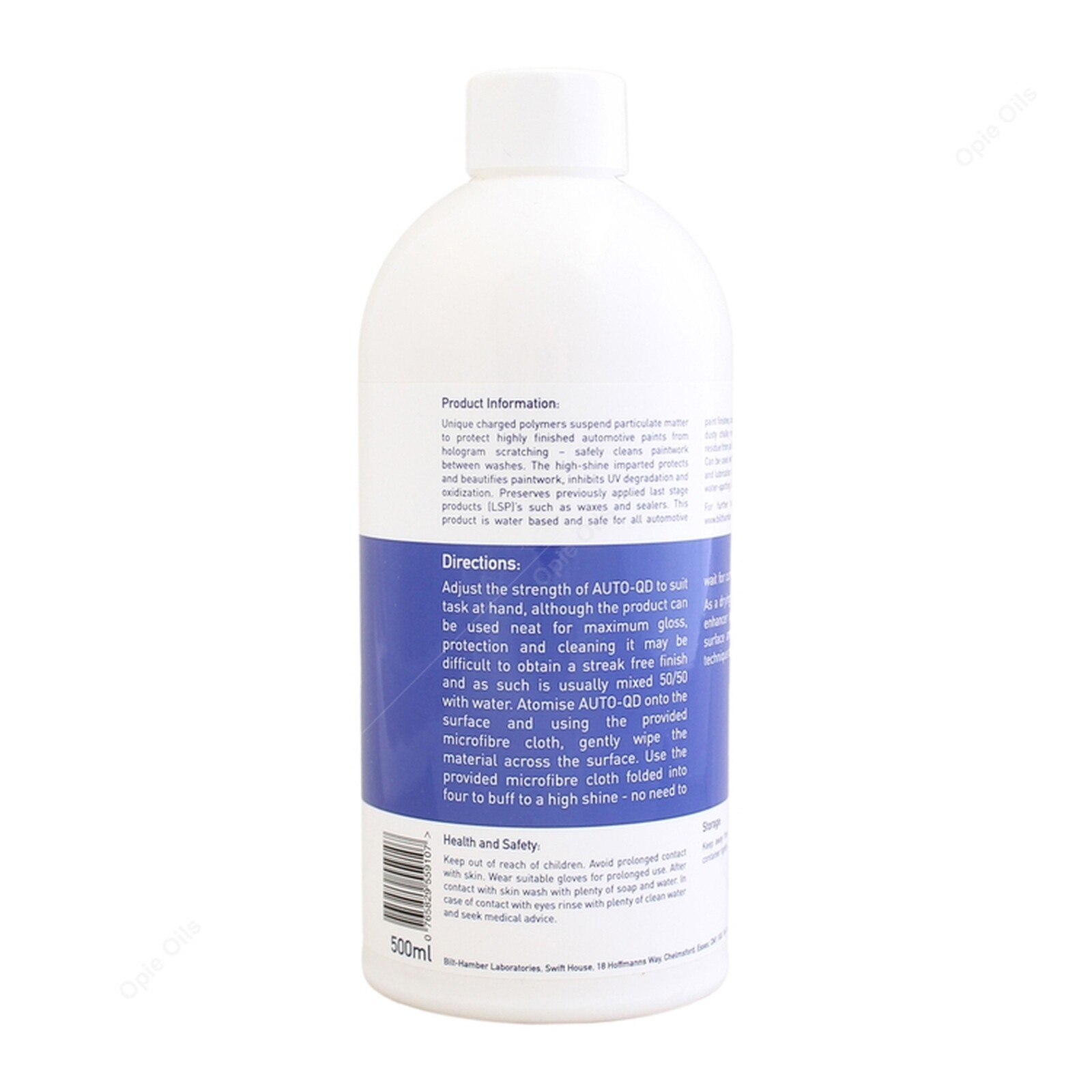 Bilt Hamber Auto-QD – Concentrated Quick Detailer 500ml with Spray & Microfibre