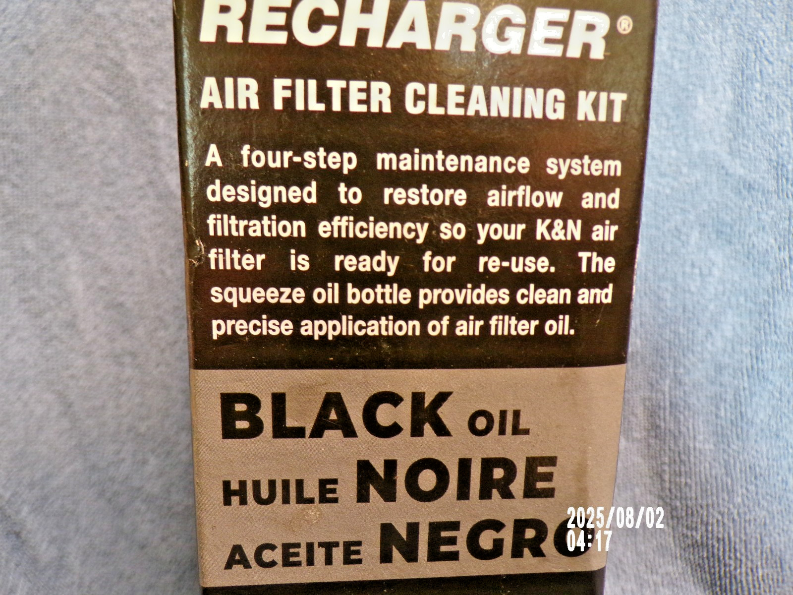 K&N Recharger/Filter Cleaning Kit Aerosol 99-5050B Oil Engine Cleaner Care Spray