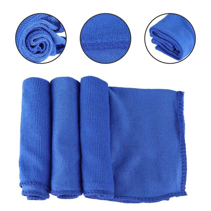 Microfiber Cleaning Cloth 100 Packs Towel Rag Car Polishing Detailing No-Scratch