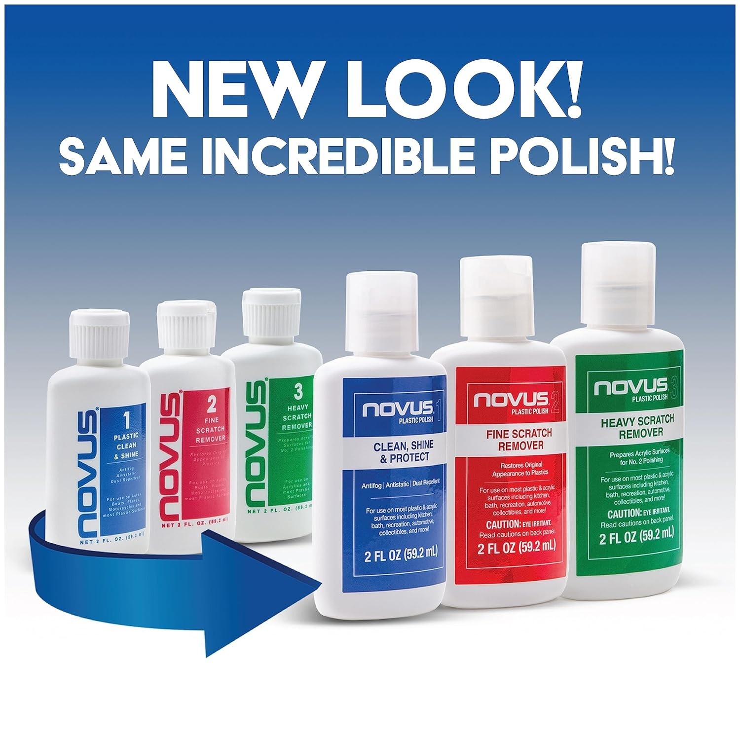 Ultimate Plastic Care System: Polish, Fine & Heavy Scratch Remover – 2 oz Duo