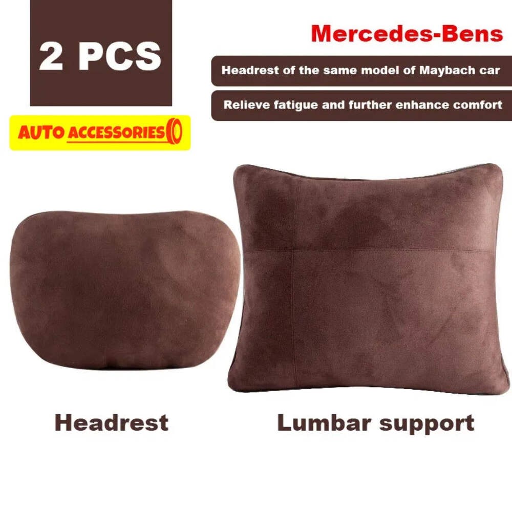 Car Headrest Neck Support Seat Maybach Design S Class Soft Universal Interior