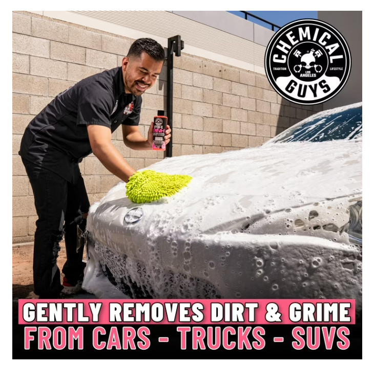 Chemical Guys 7pc Car Wash Kit Wash Shine Detail Bucket Interior Exterior