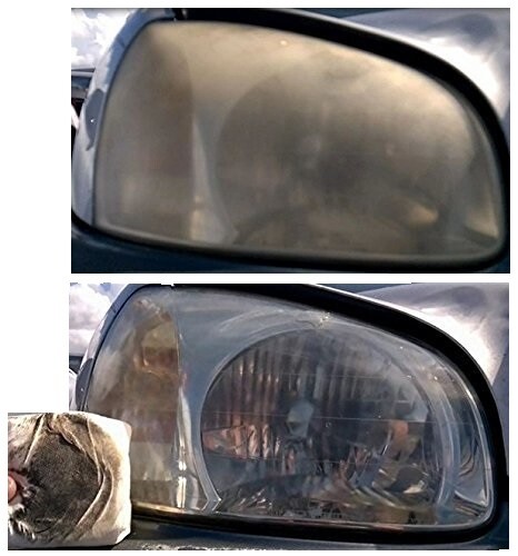 WIPE ON WIPES YELLOW OFF HEADLIGHT CLEANER VARIETY SET 6 HEADLIGHT LEATHER TRIM