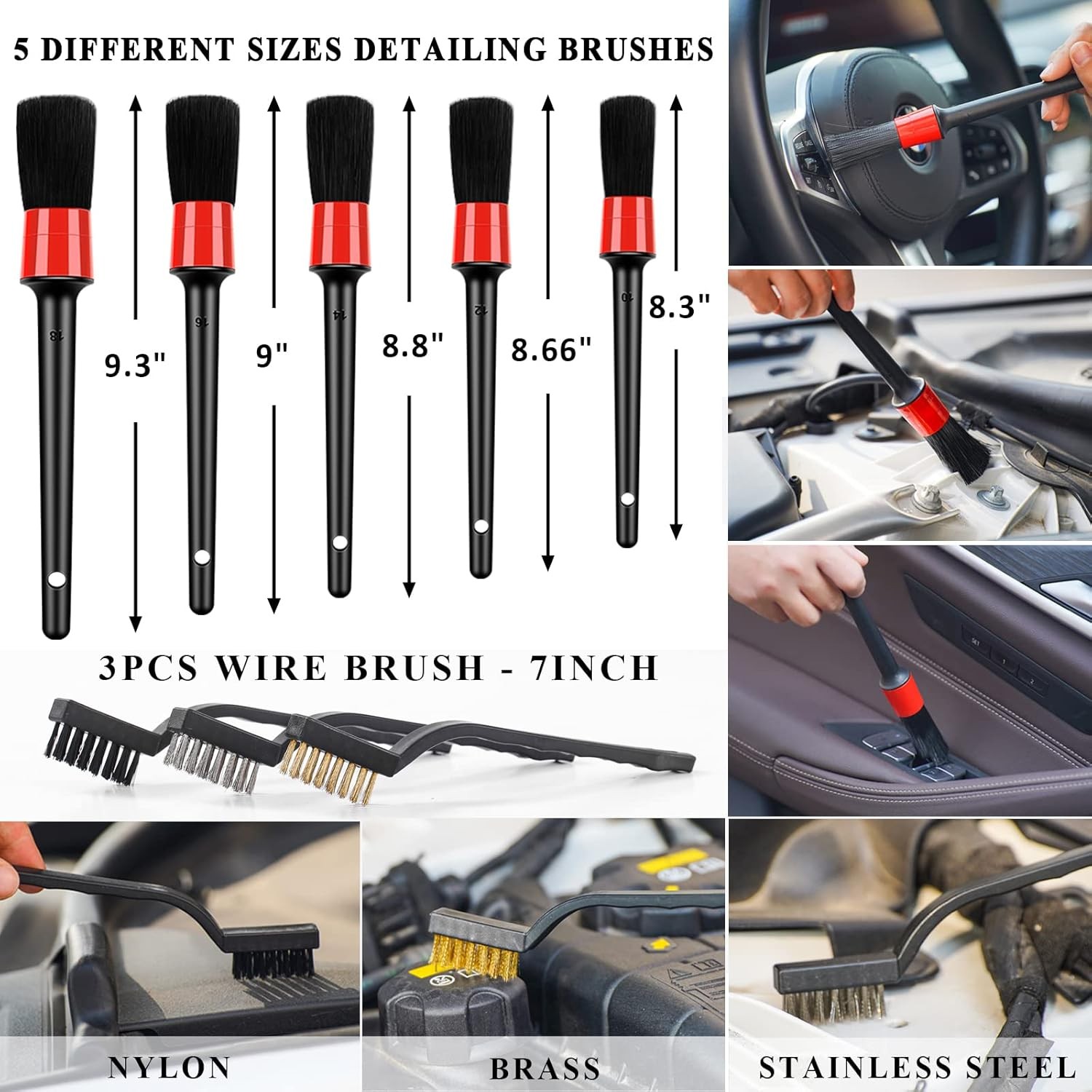 35-Piece Car Wash & Detailing Kit Cleaning Tool Set with Foam Gun