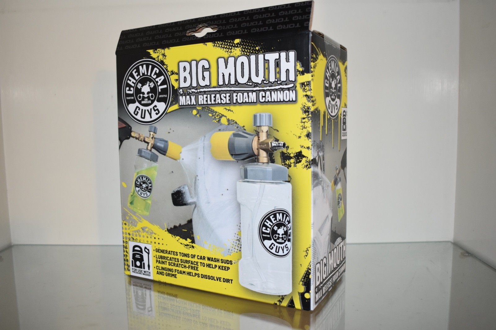 Chemical Guys EQP324 Big Mouth Max Release Foam Cannon For Pressure Washers NIB