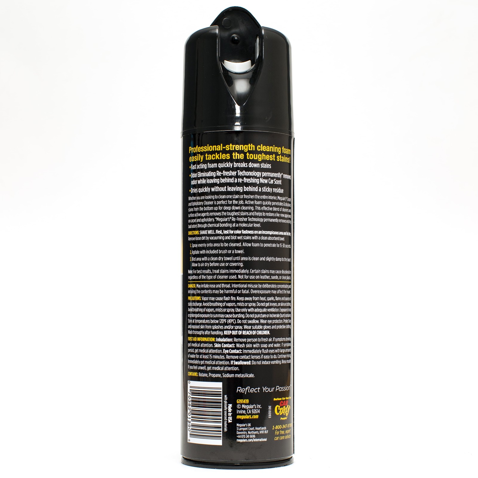 Carpet & Upholstery Cleaner Car Upholstery Cleaner & Fabric Cleaner 19 oz