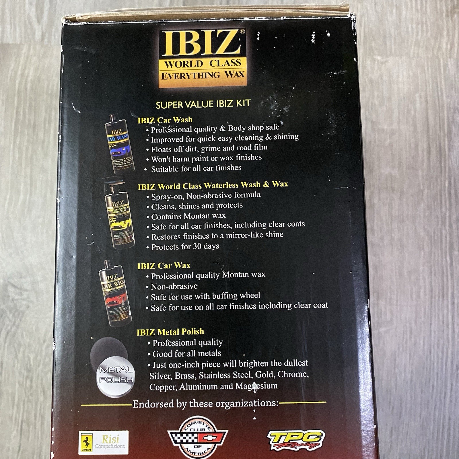 IBIZ World Class Everything Products Car Wash & Wax Polish New Open Box🔥