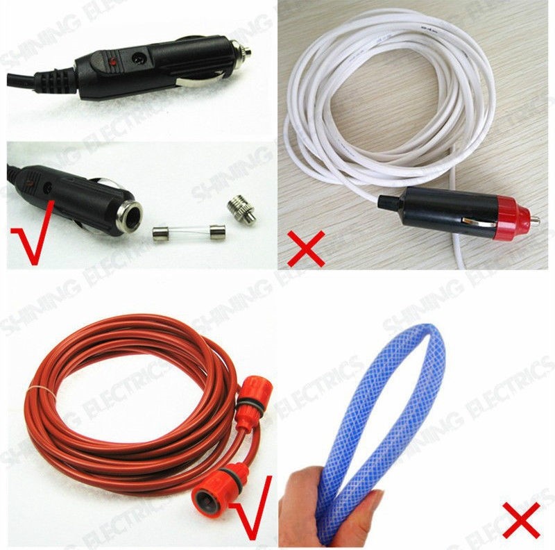 Portable 12V 100W 160 PSI High Pressure Car Electric Washer Auto Wash Pump Sets