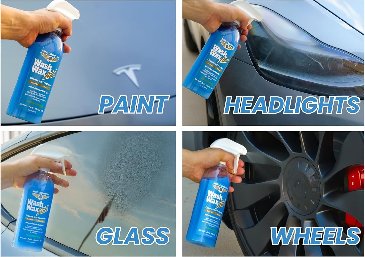 Aircraft Quality Waterless Wash Wax 144oz – Professional Car Care Solution