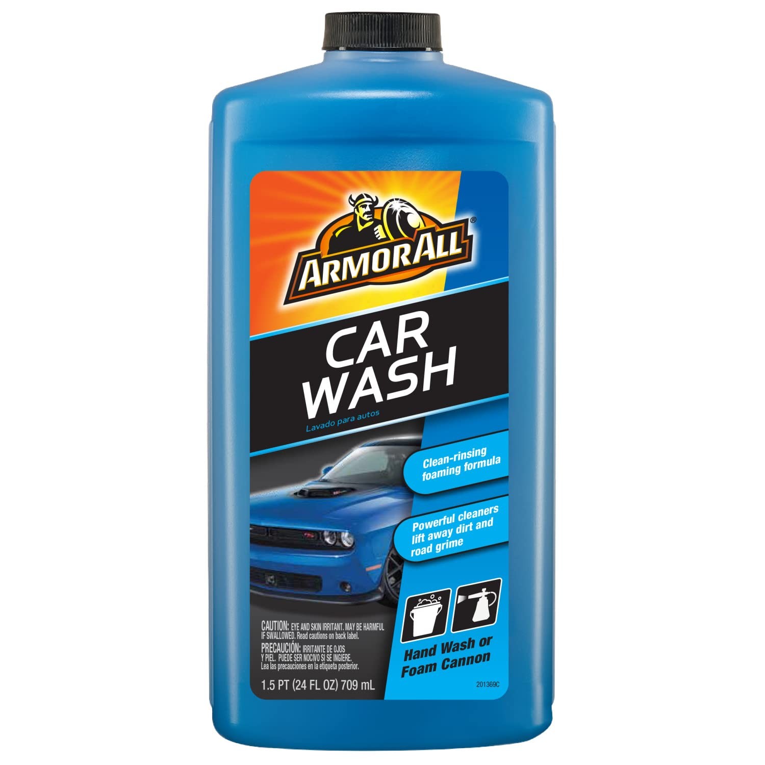 Armor All Car Wash Soap, Powerful Cleaner Foam Soap 24 Ounce, Multicolor