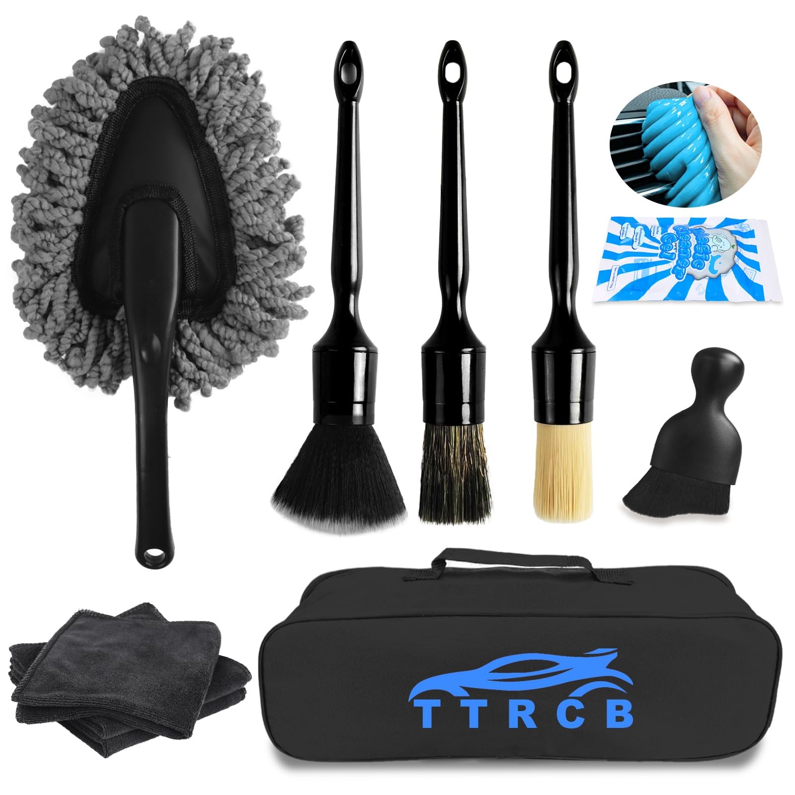 10PCS Car Detailing Cleaning Kit Interior Cleaner, Car Detailing Brushes, Car…