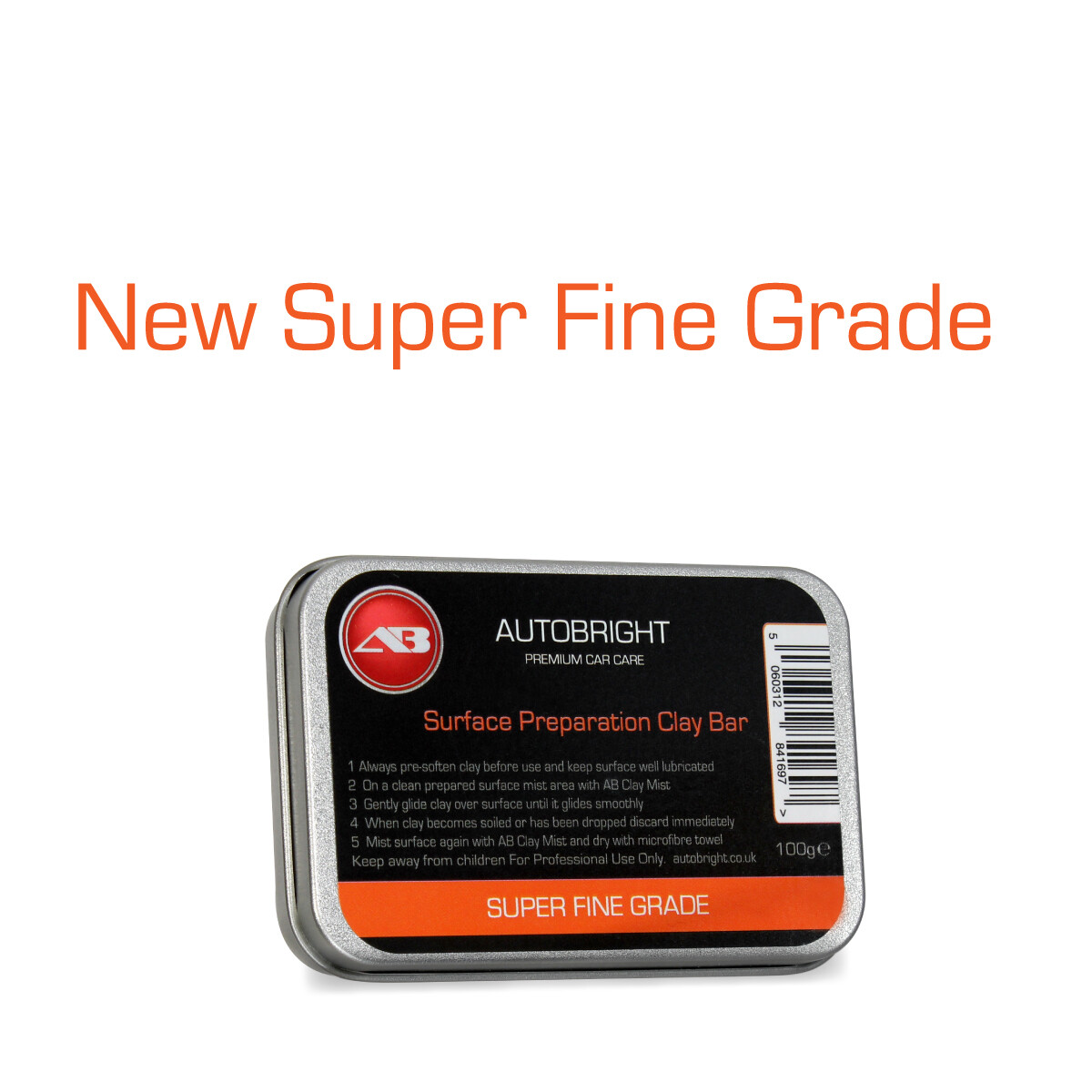 Clay Bar 100g Orange Super Fine Grade Car Detailing Claybar Autobright