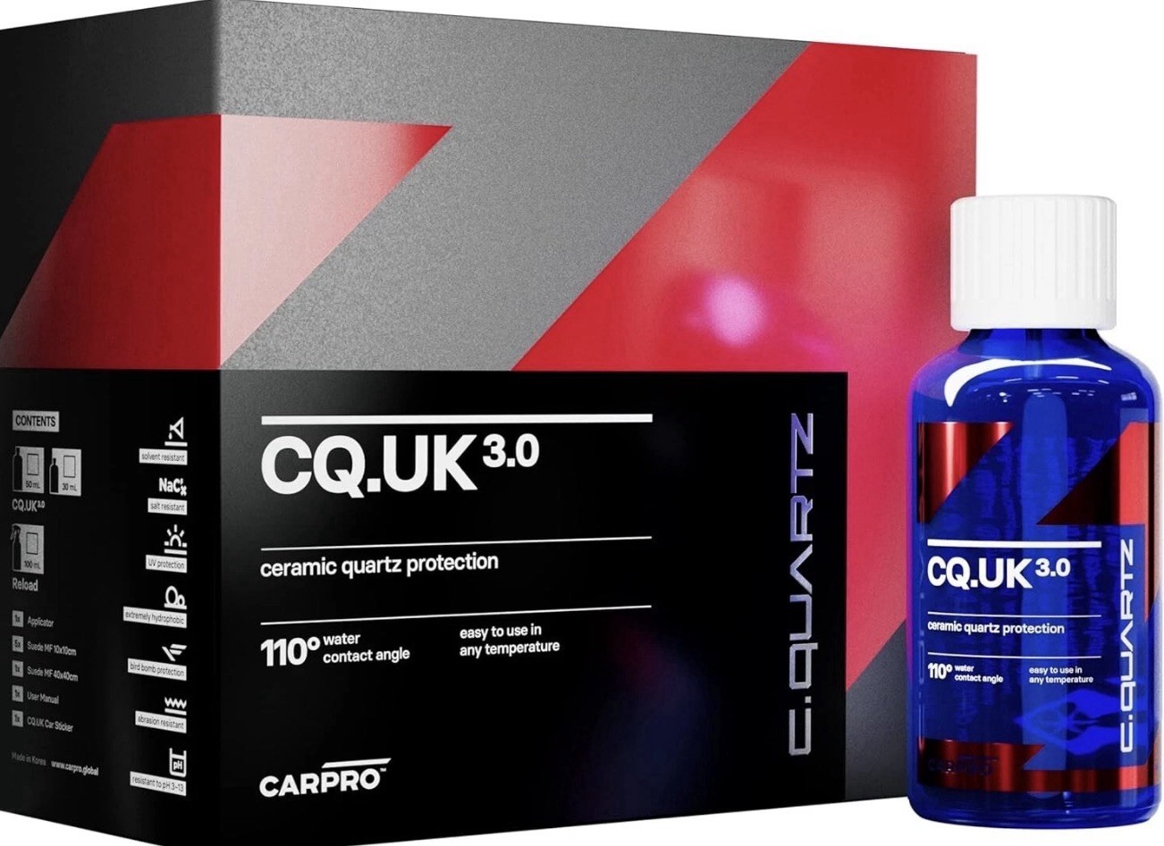 CARPRO CQUARTZ UK 3.0_50ml Kit – Ceramic Coating Finish, Quartz Nanotechnology