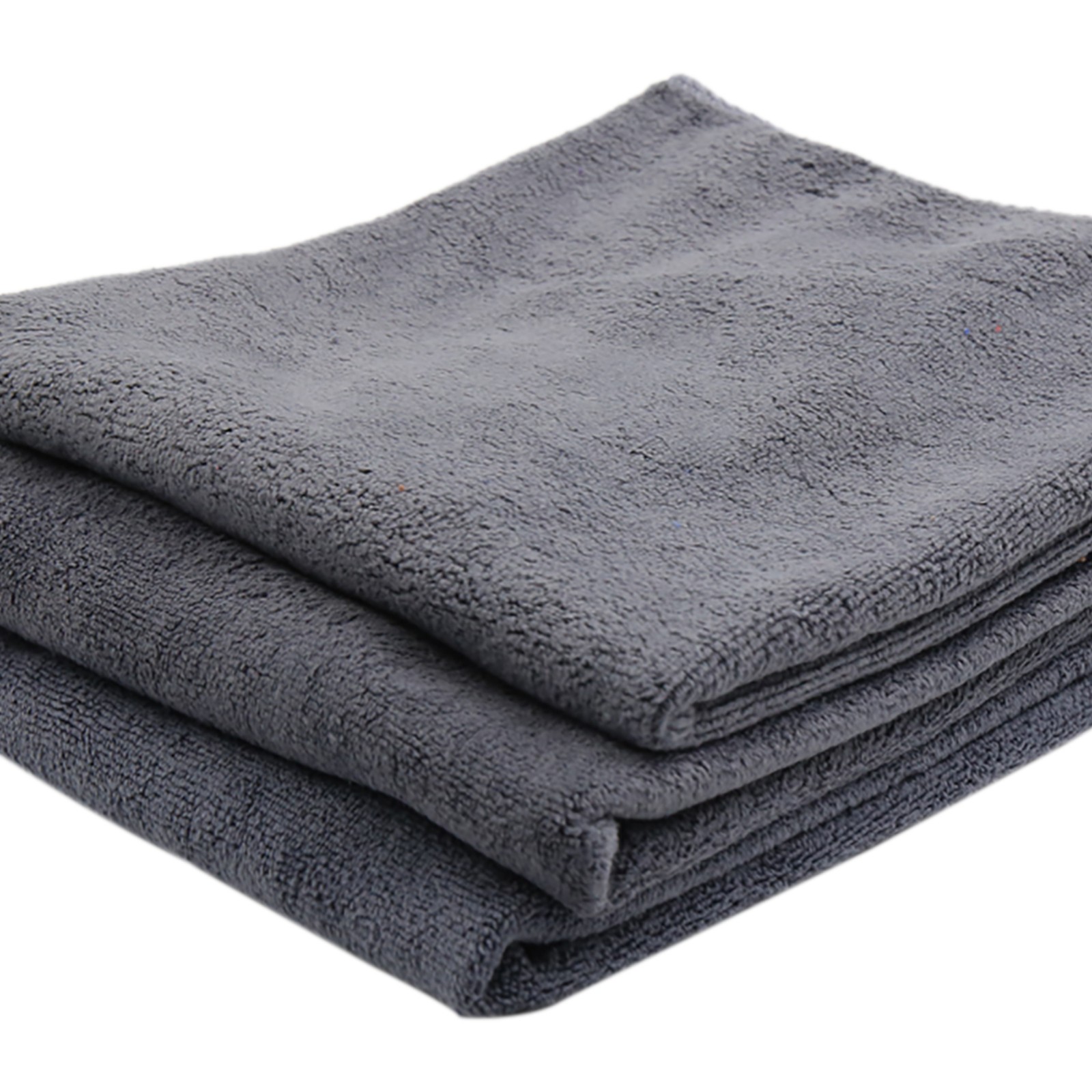 3pcs 40 x 40cm 400GSM Microfiber Car Cleaning Towels Drying Washing Cloth Gray