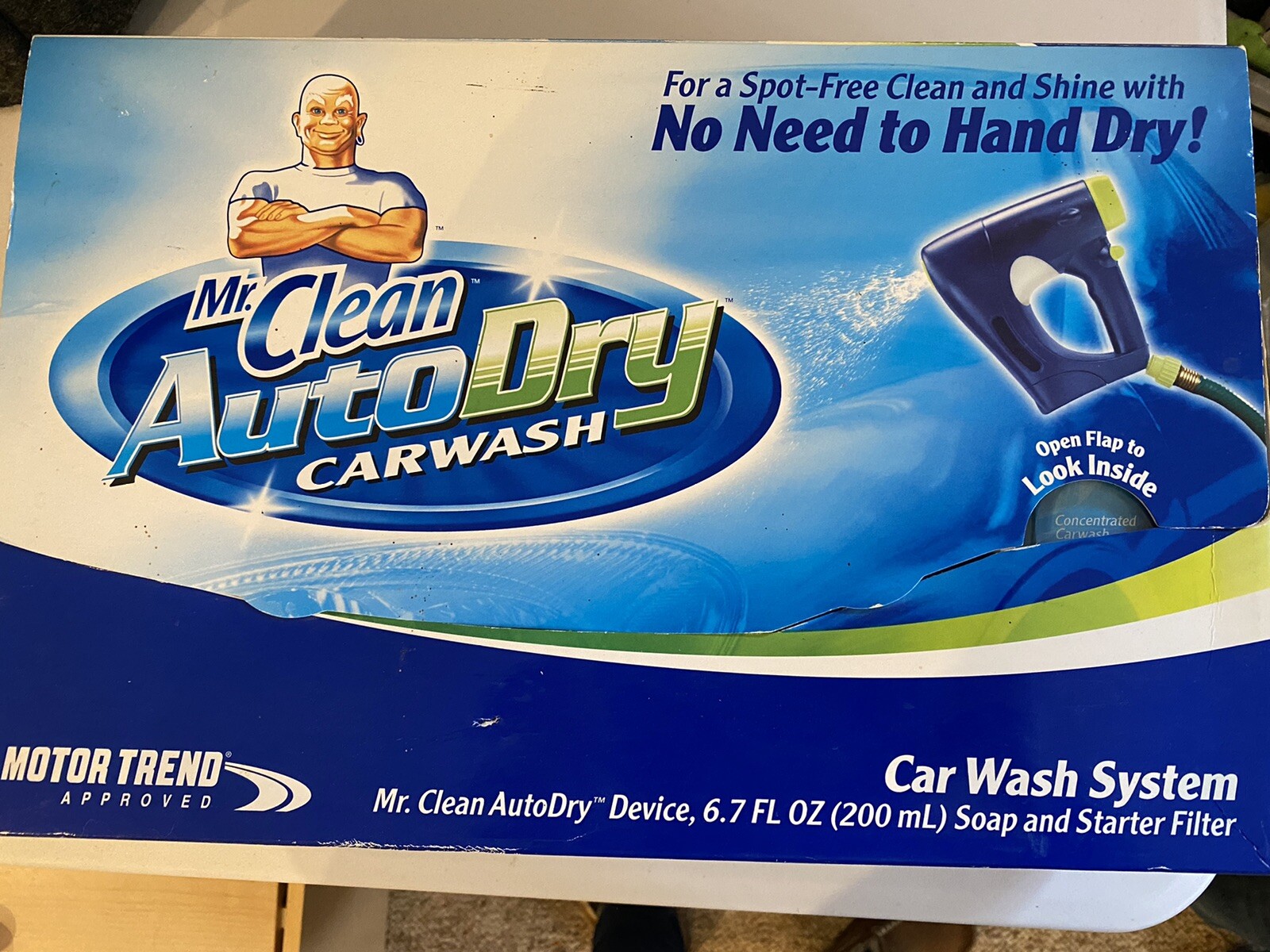 Mr. Clean AutoDry Car Wash System w/ Soap & Starter Filter New In Box