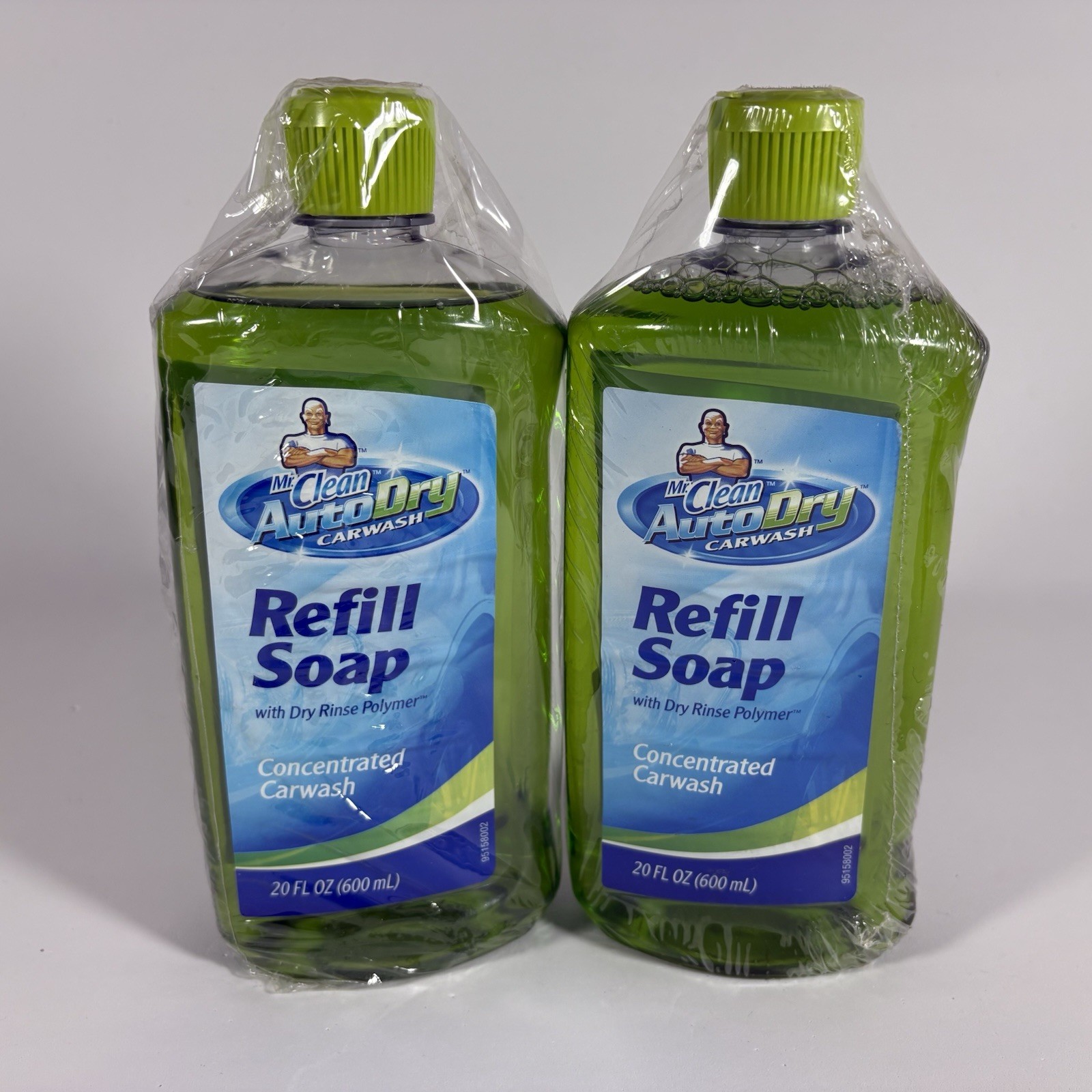 2 Mr. Clean AutoDry Concentrated Car Wash Refill Soaps, Dry Rinse Polymer, 20 Oz