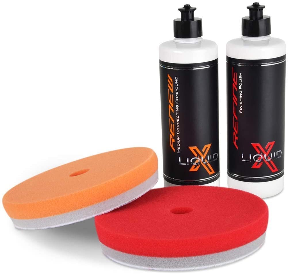 Liquid X Medium Paint Correction Duo Kit – Quickly Remove Light/Medium Swirls