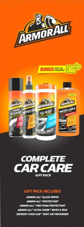 Armor All Complete Car Cleaning Care Kit 5 Piece Set with Bonus Air Freshener