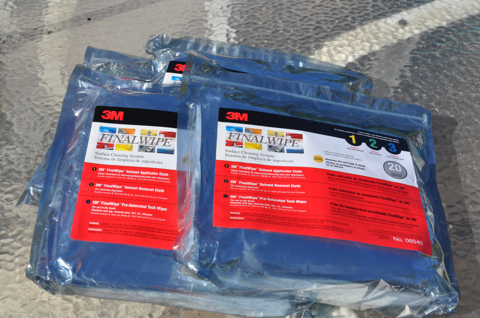 5 packs lot 3M FINAL WIPE 06040 Surface Cleaning System NOS unopened package