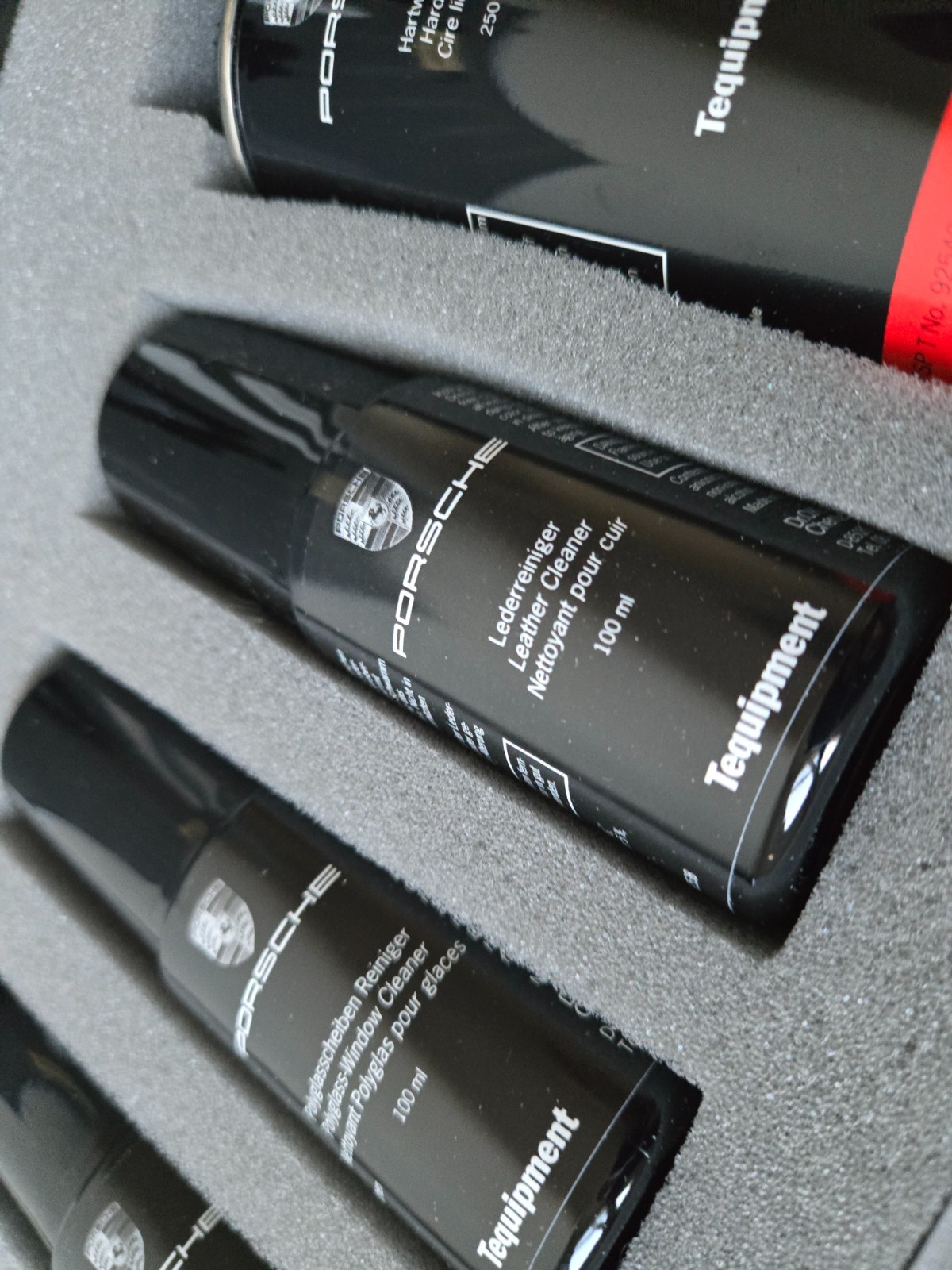Genuine Porsche Tequipment Car Care Kit W/ Case Convertible Top conditioner Wash