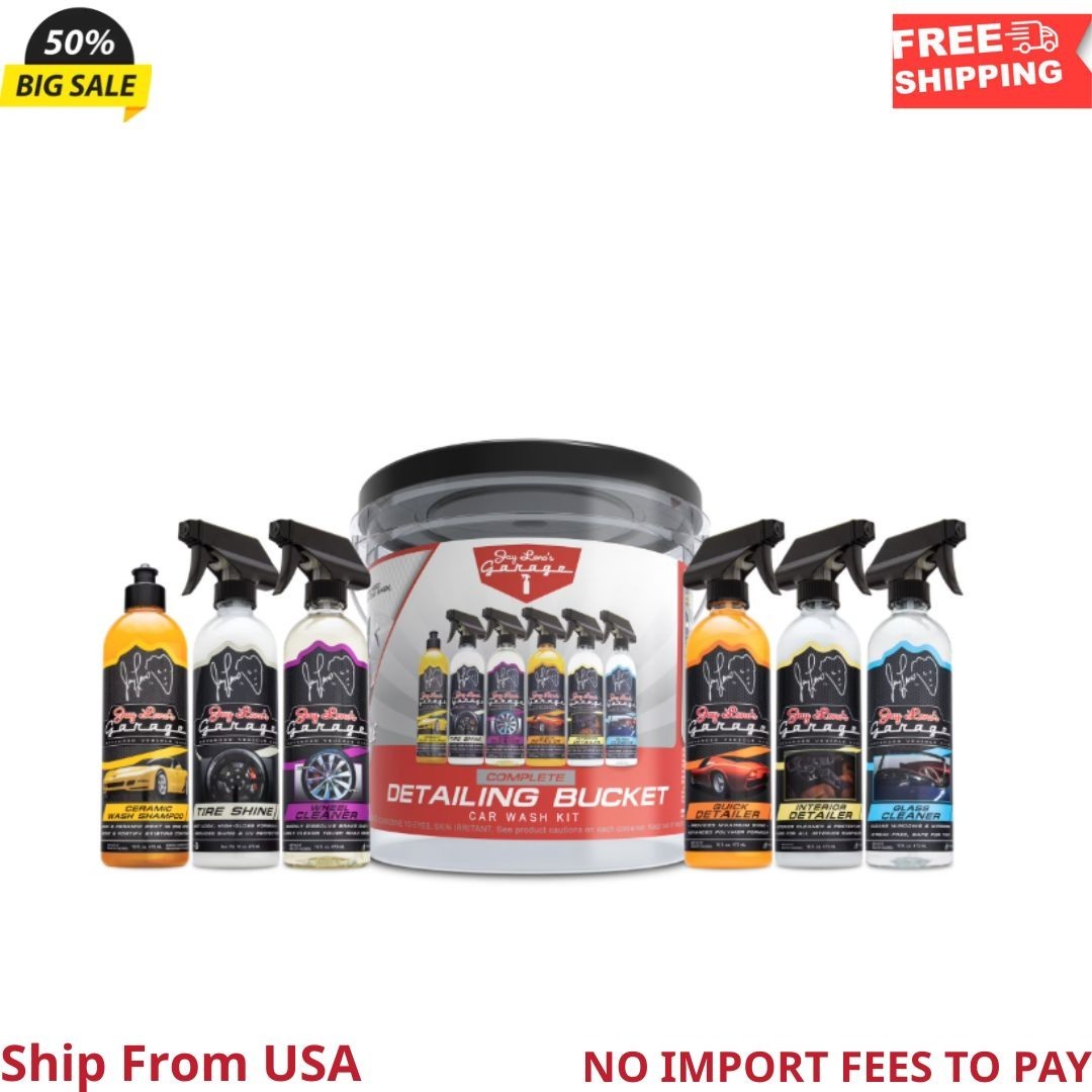Complete Detailing Bucket Car Wash Kit – 8-Piece All-in-One Car Care Set New