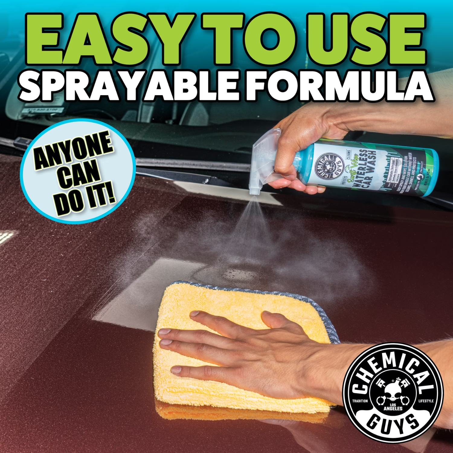 (2 pack) Chemical Guys Swift Wipe Waterless Car Wash, 16 oz