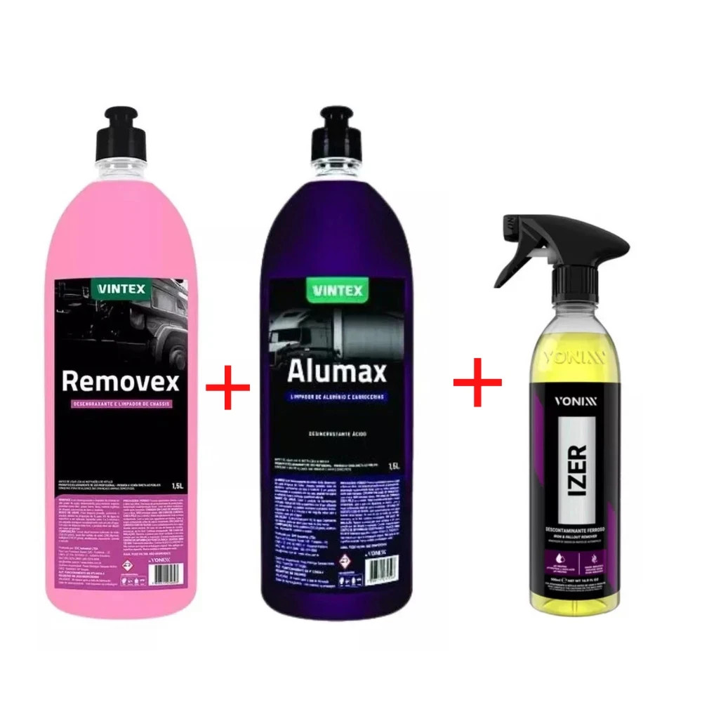 Vonixx Car Maintenance Kit Alumax Removex Izer Wheel & Iron Remover Set